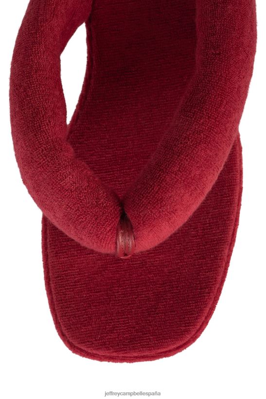 mujer Jeffrey Campbell luau-2 toalla roja oscura PHXV4X177 sandalia plataforma