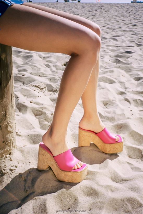 mujer Jeffrey Campbell luciana fucsia PHXV4X1138 sandalia plataforma