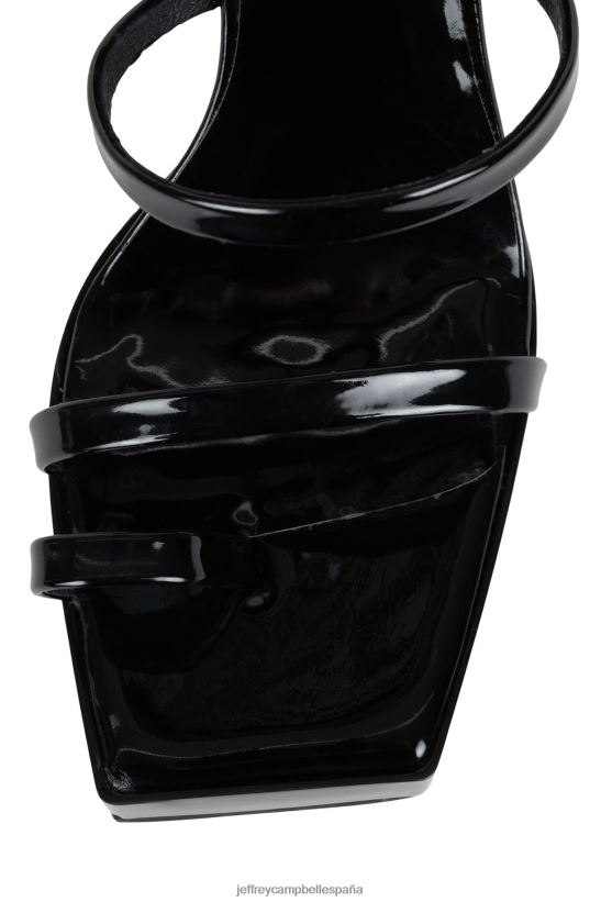 mujer Jeffrey Campbell luzy charol negro PHXV4X1149 sandalia plataforma