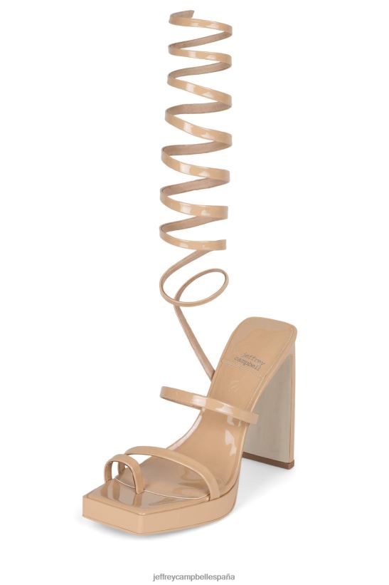 mujer Jeffrey Campbell luzy patente desnuda polvorienta PHXV4X1148 sandalia plataforma