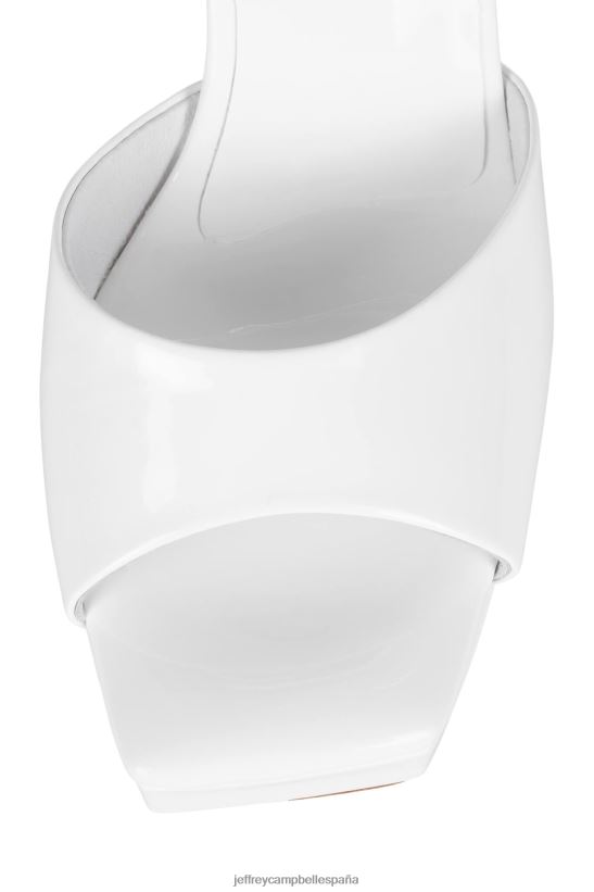 mujer Jeffrey Campbell mínimos charol blanco PHXV4X1065 sandalia plataforma