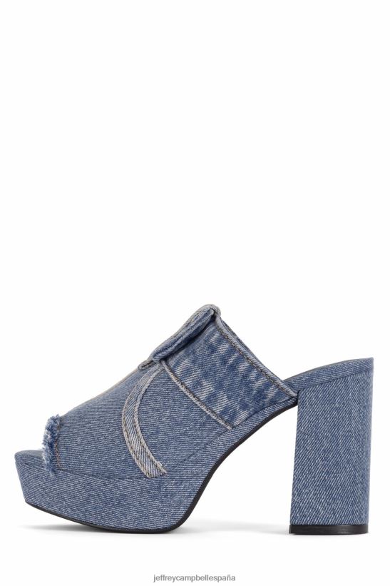mujer Jeffrey Campbell magda-jn mezclilla azul PHXV4X922 sandalia plataforma