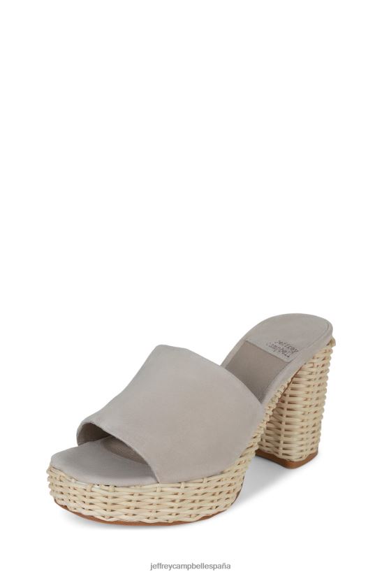mujer Jeffrey Campbell magda-wkr ante marrón PHXV4X1192 sandalia plataforma