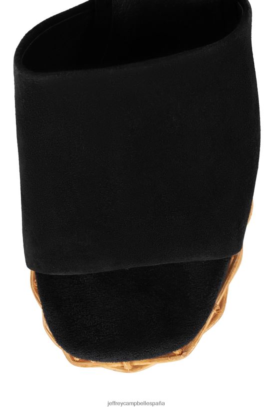 mujer Jeffrey Campbell magda-wkr ante negro PHXV4X1193 sandalia plataforma