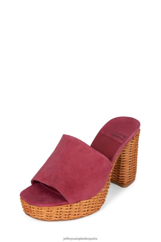 mujer Jeffrey Campbell magda-wkr ante rosa PHXV4X1189 sandalia plataforma