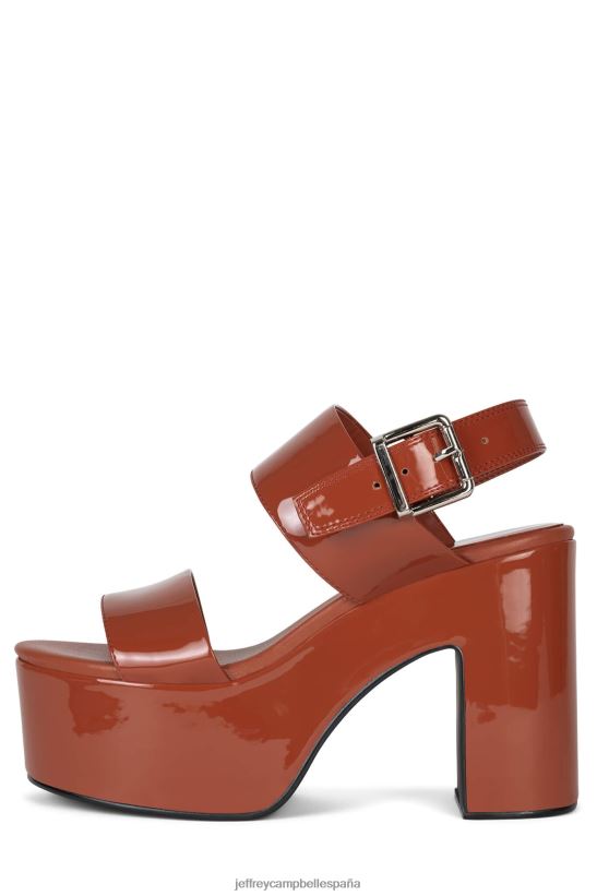 mujer Jeffrey Campbell malhumorado patente de óxido PHXV4X1075 sandalia plataforma