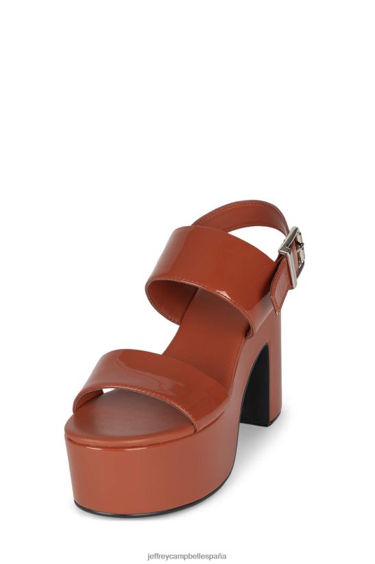 mujer Jeffrey Campbell malhumorado patente de óxido PHXV4X1075 sandalia plataforma
