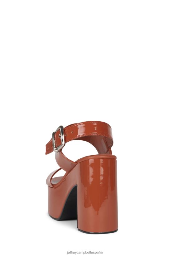 mujer Jeffrey Campbell malhumorado patente de óxido PHXV4X1075 sandalia plataforma