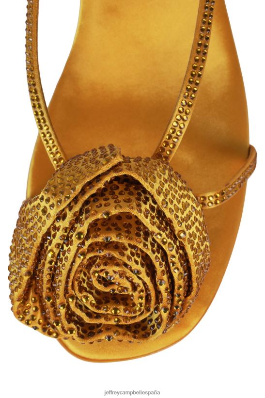 mujer Jeffrey Campbell marca tendencia amarillo satinado amarillo PHXV4X1021 sandalia plataforma