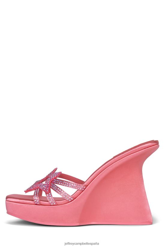mujer Jeffrey Campbell megaestrella rosa rosa satinado PHXV4X983 sandalia plataforma