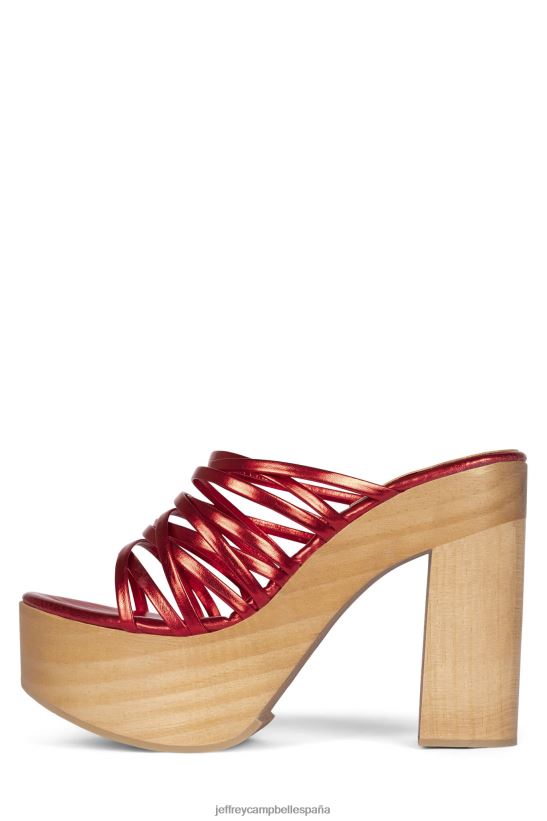 mujer Jeffrey Campbell mibella rojo PHXV4X1109 sandalia plataforma