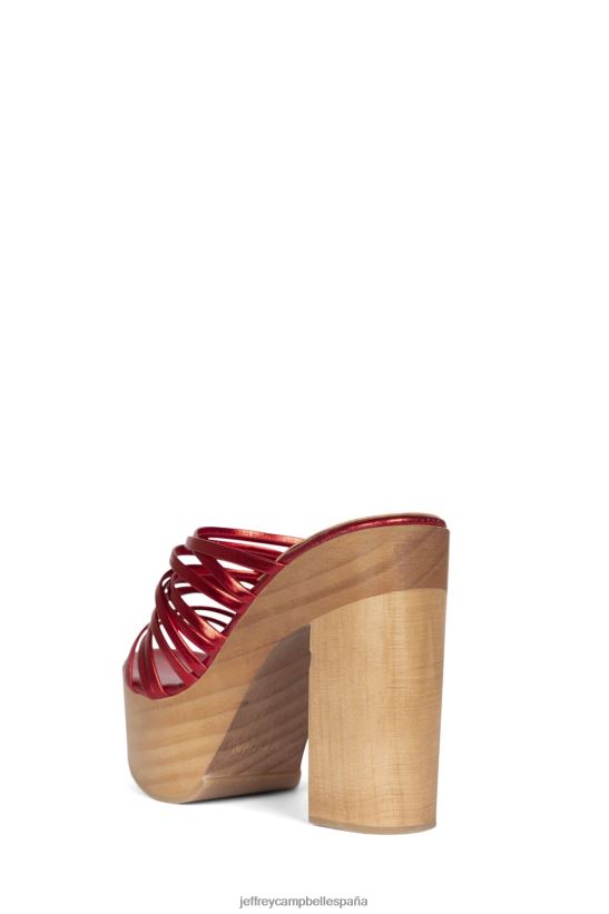 mujer Jeffrey Campbell mibella rojo PHXV4X1109 sandalia plataforma