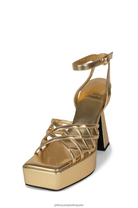 mujer Jeffrey Campbell modesto oro metalizado PHXV4X1003 sandalia plataforma