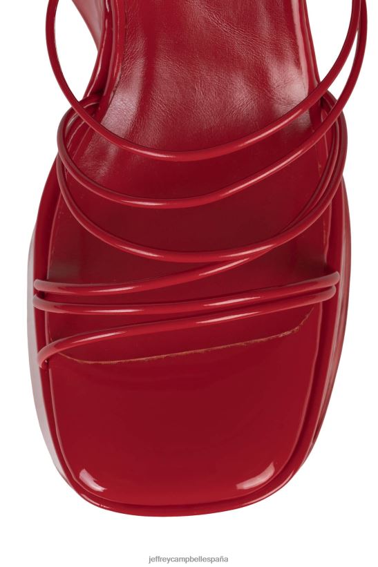 mujer Jeffrey Campbell niveles charol rojo PHXV4X257 sandalia plataforma