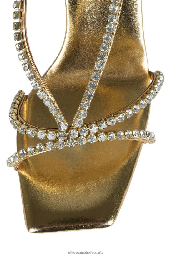 mujer Jeffrey Campbell noche oro plata PHXV4X1155 sandalia plataforma