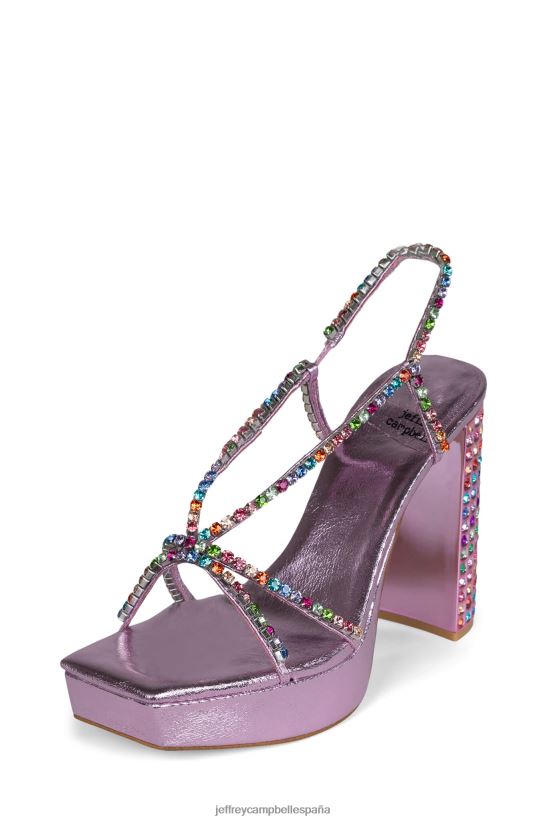mujer Jeffrey Campbell noche rosa metálico brillante multi PHXV4X1158 sandalia plataforma