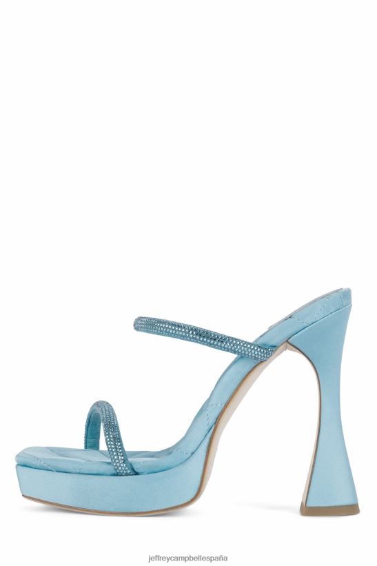 mujer Jeffrey Campbell película azul satinado azul PHXV4X1092 sandalia plataforma