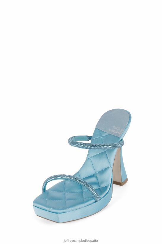 mujer Jeffrey Campbell película azul satinado azul PHXV4X1092 sandalia plataforma
