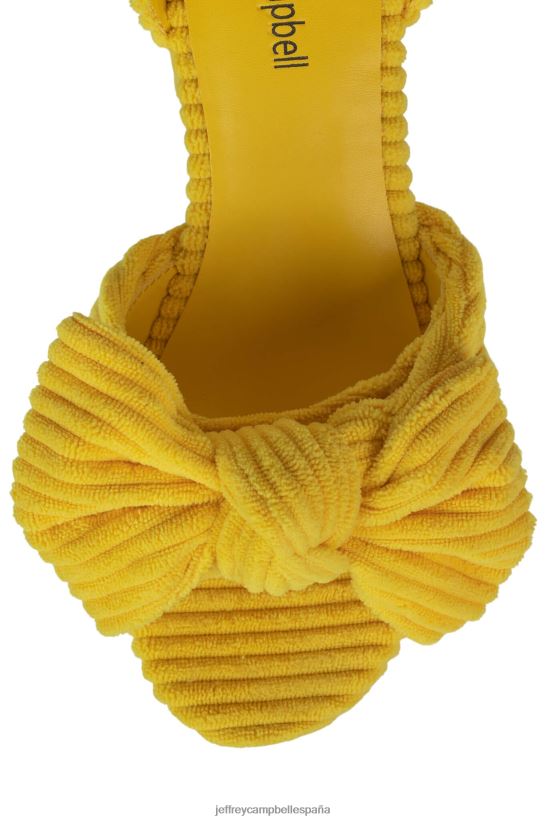 mujer Jeffrey Campbell picnic toalla de rayas amarillas PHXV4X1005 sandalia plataforma