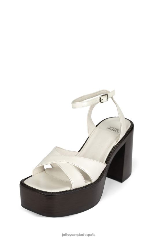 mujer Jeffrey Campbell productor pila de esmalte marrón hielo PHXV4X1164 sandalia plataforma