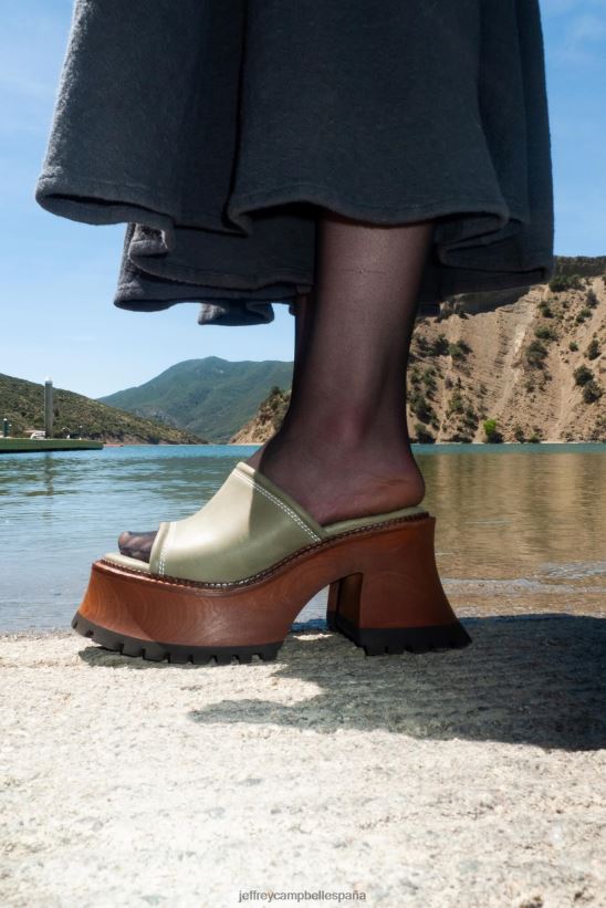 mujer Jeffrey Campbell reajuste salarial caqui PHXV4X1056 sandalia plataforma