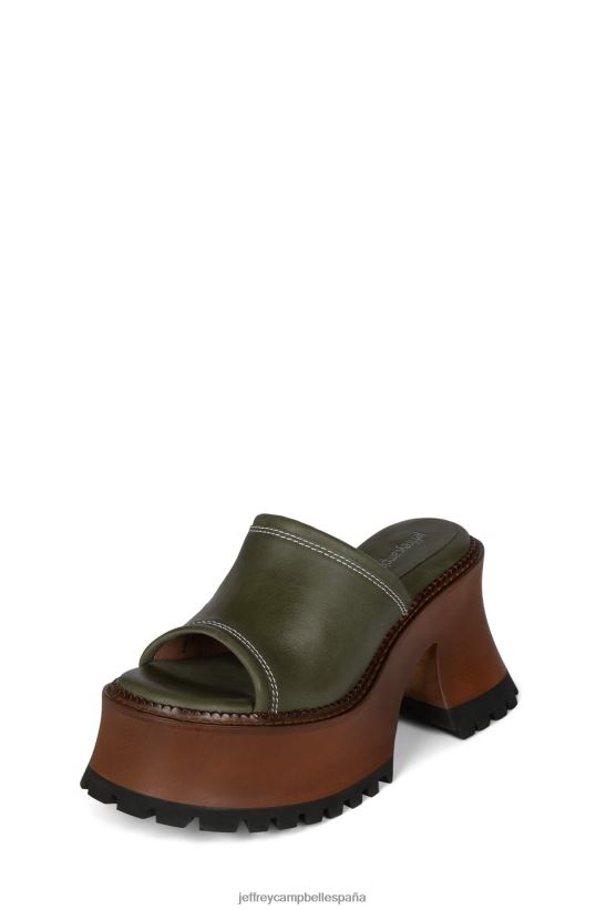 mujer Jeffrey Campbell reajuste salarial caqui PHXV4X1056 sandalia plataforma