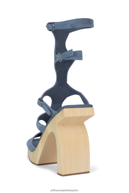 mujer Jeffrey Campbell rivales ante azul natural PHXV4X218 sandalia plataforma