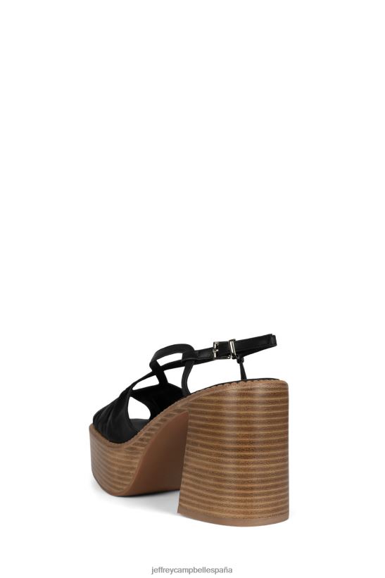 mujer Jeffrey Campbell rock and roll negro PHXV4X1058 sandalia plataforma