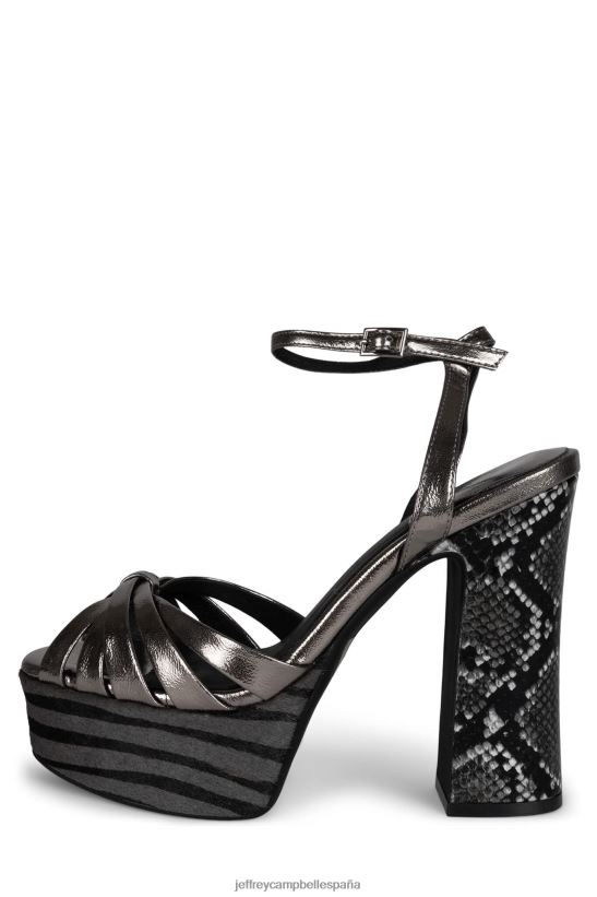 mujer Jeffrey Campbell rockeando serpiente de peltre multi PHXV4X1049 sandalia plataforma