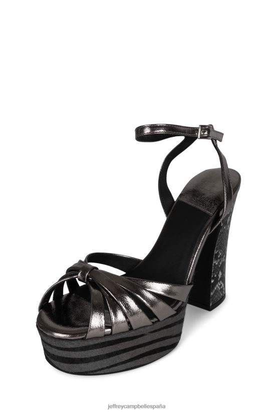 mujer Jeffrey Campbell rockeando serpiente de peltre multi PHXV4X1049 sandalia plataforma