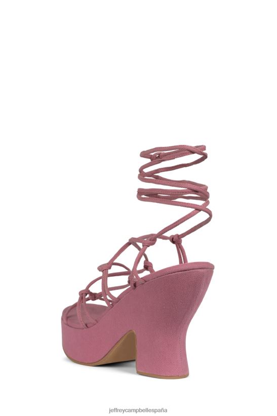 mujer Jeffrey Campbell shindia mezclilla rosa PHXV4X1119 sandalia plataforma