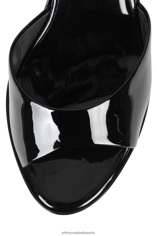 mujer Jeffrey Campbell soñar en charol negro PHXV4X967 sandalia plataforma