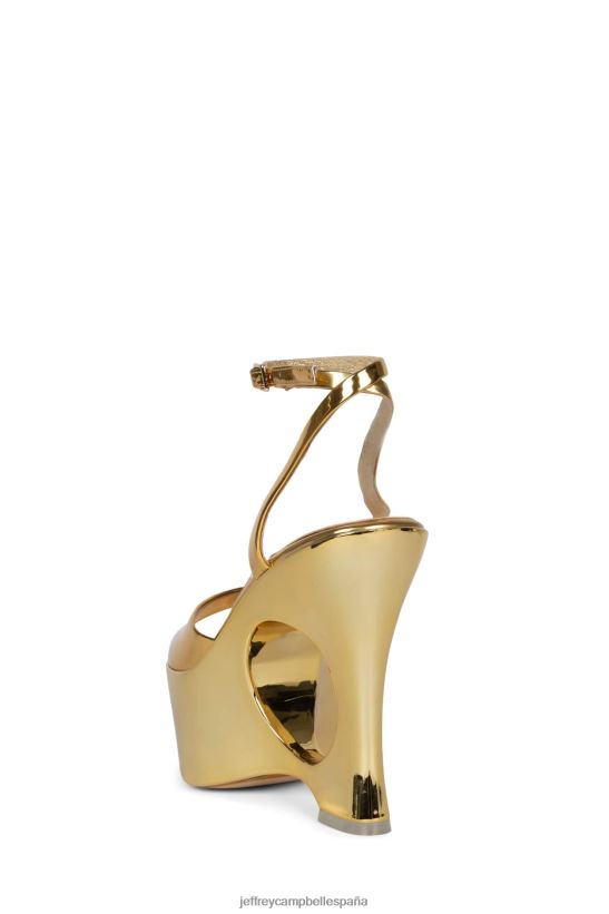 mujer Jeffrey Campbell soñar en patente de oro PHXV4X968 sandalia plataforma