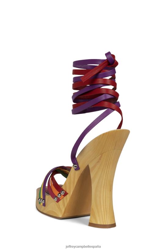 mujer Jeffrey Campbell sucetas multi rojo PHXV4X1053 sandalia plataforma