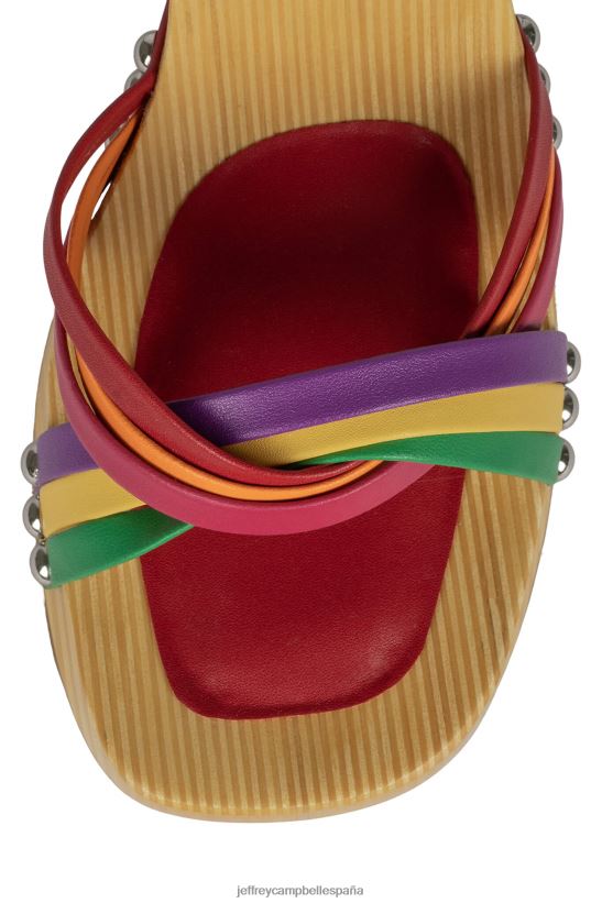 mujer Jeffrey Campbell sucetas multi rojo PHXV4X1053 sandalia plataforma