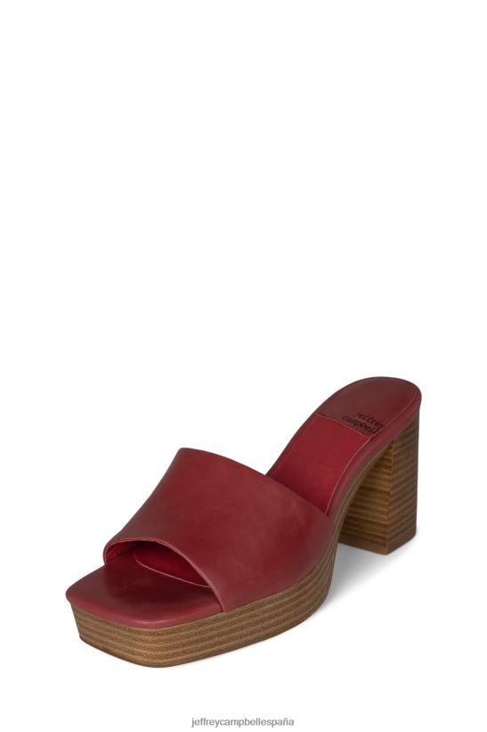 mujer Jeffrey Campbell tesoro pila natural roja PHXV4X1125 sandalia plataforma