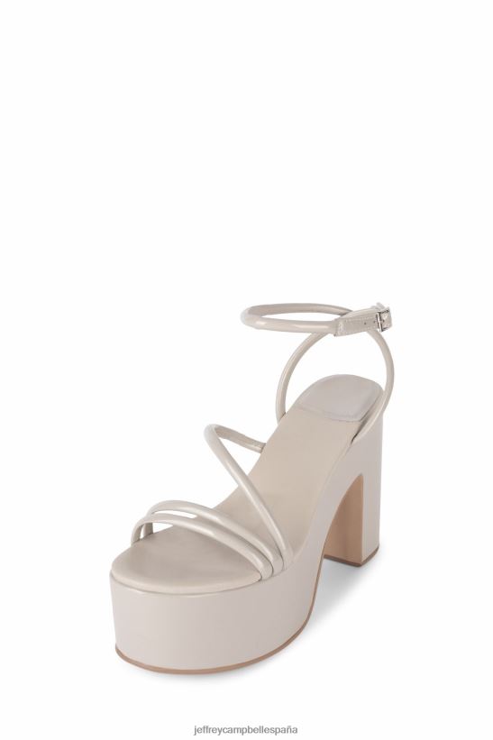 mujer Jeffrey Campbell tipo de serpiente venenosa charol gris PHXV4X949 sandalia plataforma