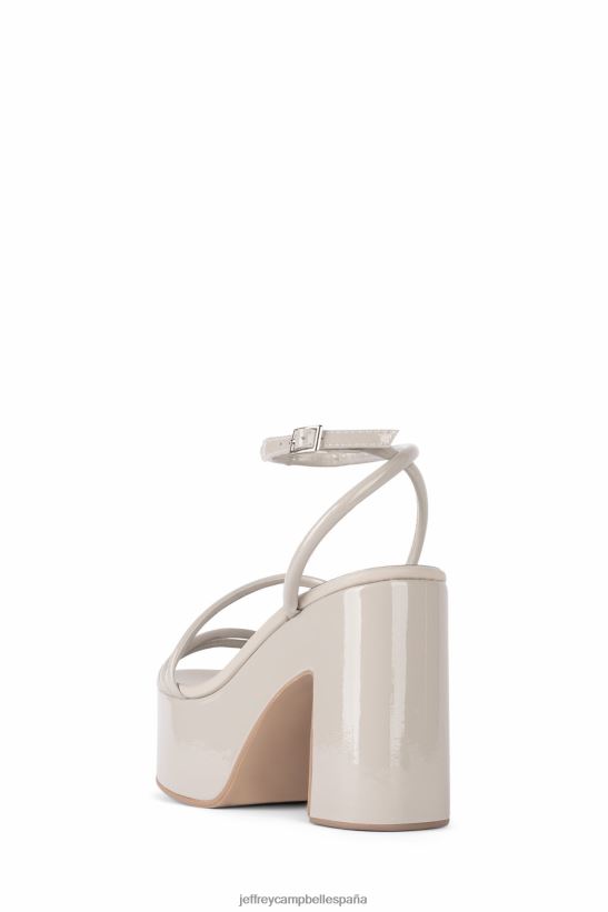 mujer Jeffrey Campbell tipo de serpiente venenosa charol gris PHXV4X949 sandalia plataforma