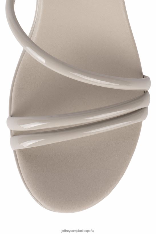 mujer Jeffrey Campbell tipo de serpiente venenosa charol gris PHXV4X949 sandalia plataforma