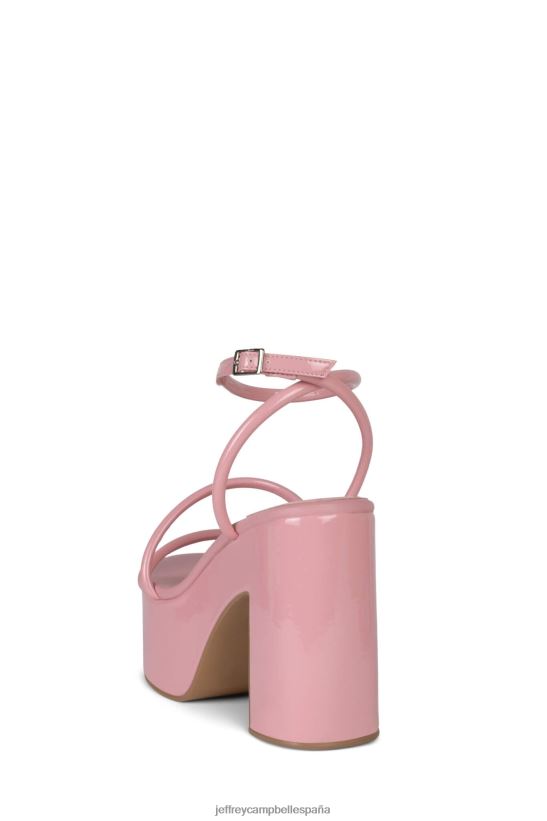 mujer Jeffrey Campbell tipo de serpiente venenosa charol rosa PHXV4X951 sandalia plataforma