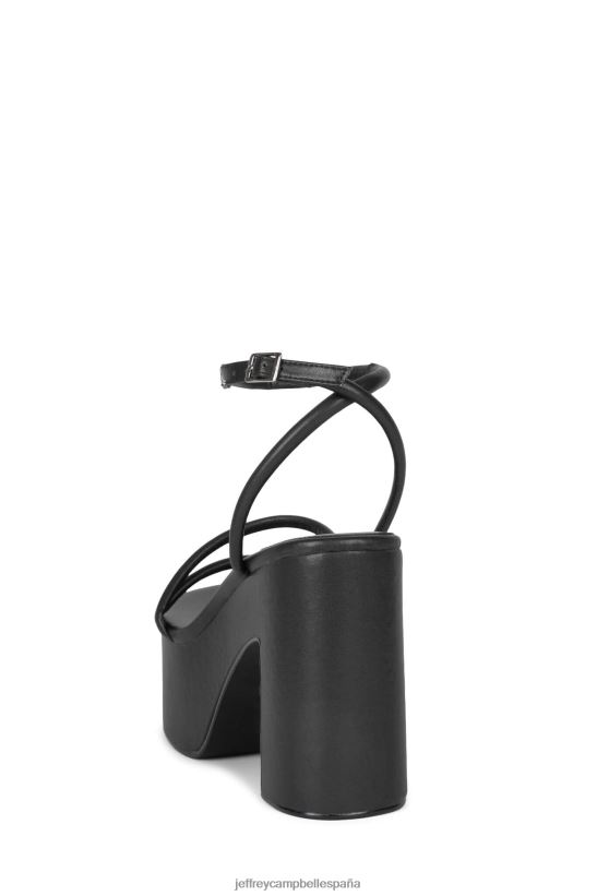 mujer Jeffrey Campbell tipo de serpiente venenosa negro PHXV4X950 sandalia plataforma