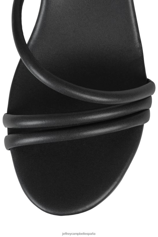 mujer Jeffrey Campbell tipo de serpiente venenosa negro PHXV4X950 sandalia plataforma