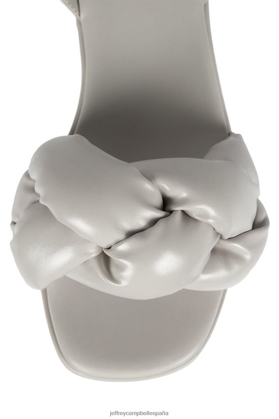 mujer Jeffrey Campbell trenzado gris claro PHXV4X1197 sandalia plataforma