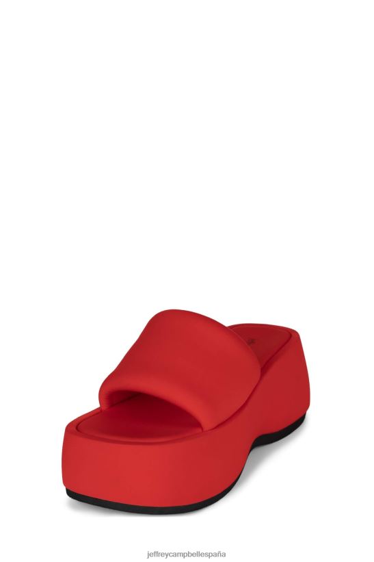mujer Jeffrey Campbell txt-me neopreno rojo PHXV4X1 sandalia plataforma