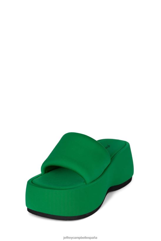 mujer Jeffrey Campbell txt-me neopreno verde PHXV4X4 sandalia plataforma