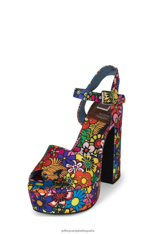 mujer Jeffrey Campbell veranos-3 multifloral PHXV4X1007 sandalia plataforma