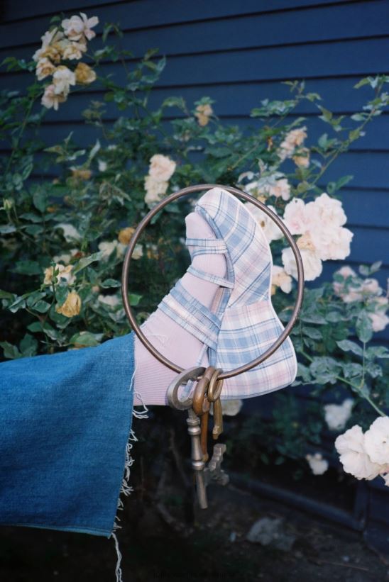 mujer Jeffrey Campbell vibraciones cuadros azules PHXV4X1121 sandalia plataforma