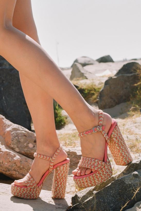 mujer Jeffrey Campbell yate multi rojo PHXV4X1170 sandalia plataforma