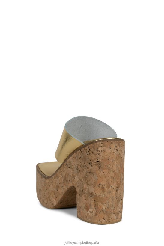 mujer Jeffrey Campbell yesmina-st oro PHXV4X1143 sandalia plataforma