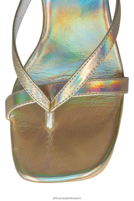 mujer Jeffrey Campbell zorro oro iridiscente PHXV4X1102 sandalia plataforma